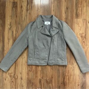 Jack by BB Dakota Women's Leather Jacket in Gray